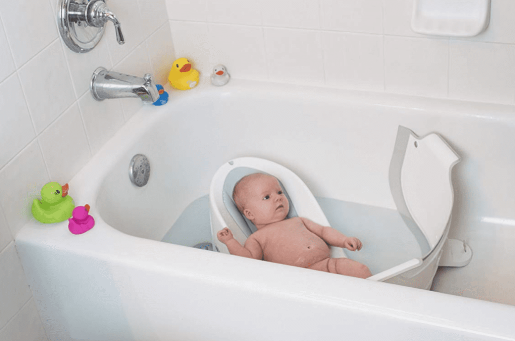 transition your baby to a family bath tub