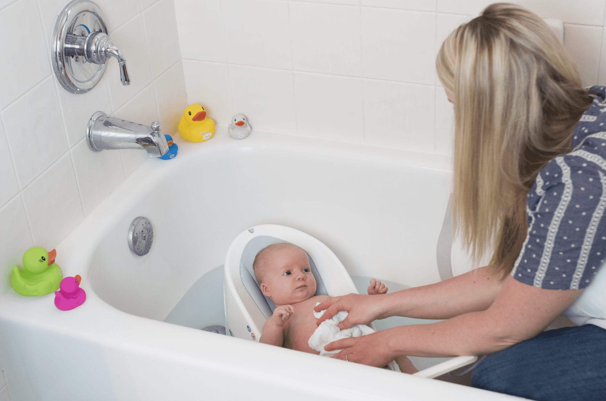 Transitioning Your Baby From A Baby Bath To A Family Bath