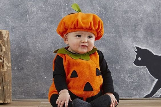 baby halloween pumpkin outfit