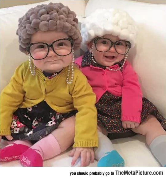 halloween baby granny outfit