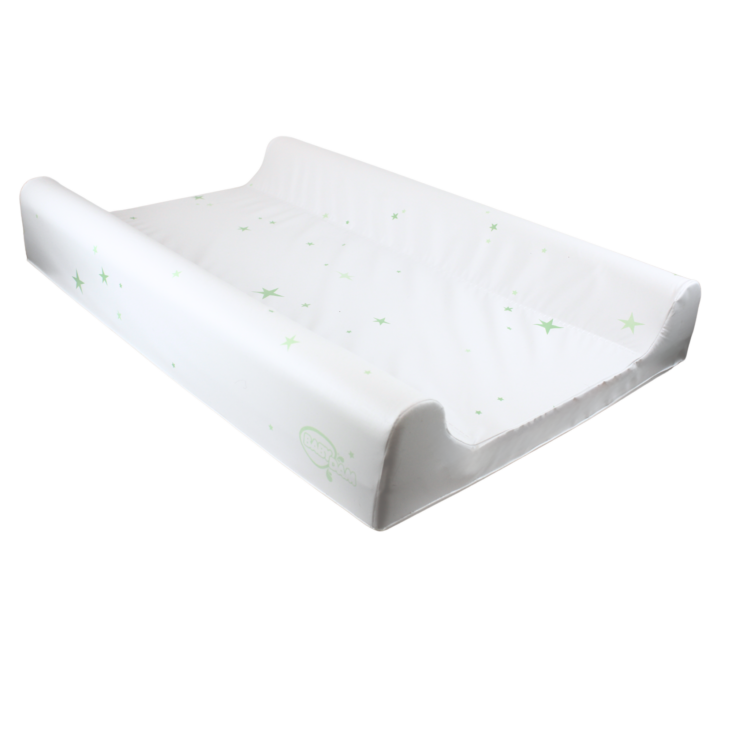 Green star wedge baby changing mat