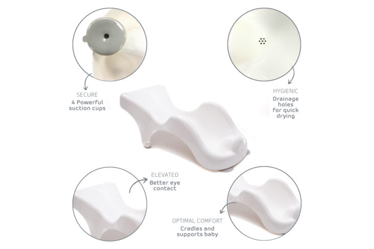 WarmWave Baby Bath Support features