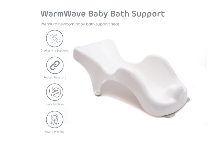 WarmWave Baby Bath Support Newborn White feature