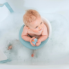 Orbital Rotating Baby Bath Seat lifestyle blue