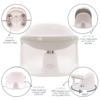 Orbital Rotating Baby Bath Seat features